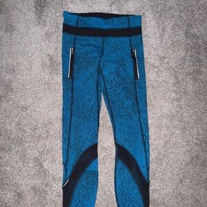 Lululemon Athletica Blue and Black Leggings